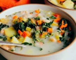 Creamy White Bean Soup Vegan Recipe